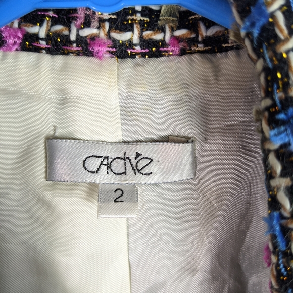 Cache blounce tweed fringe jacket blazer - Picture 7 of 9